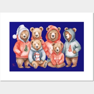 Hoodies  Christmas Bears Posters and Art